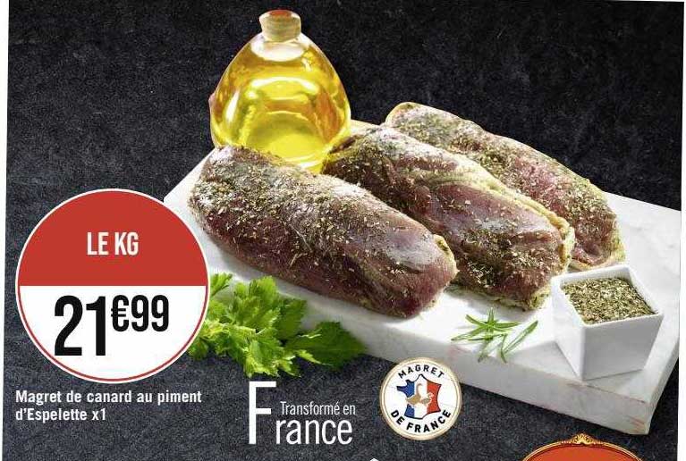 magret de canard au piment d'espelette x1