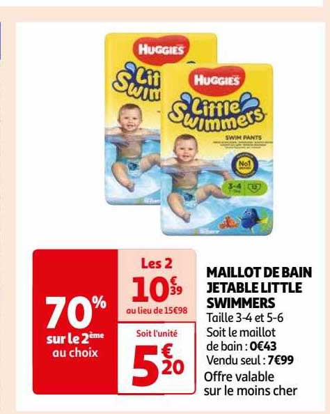 maillot de bain jetable little swimmers