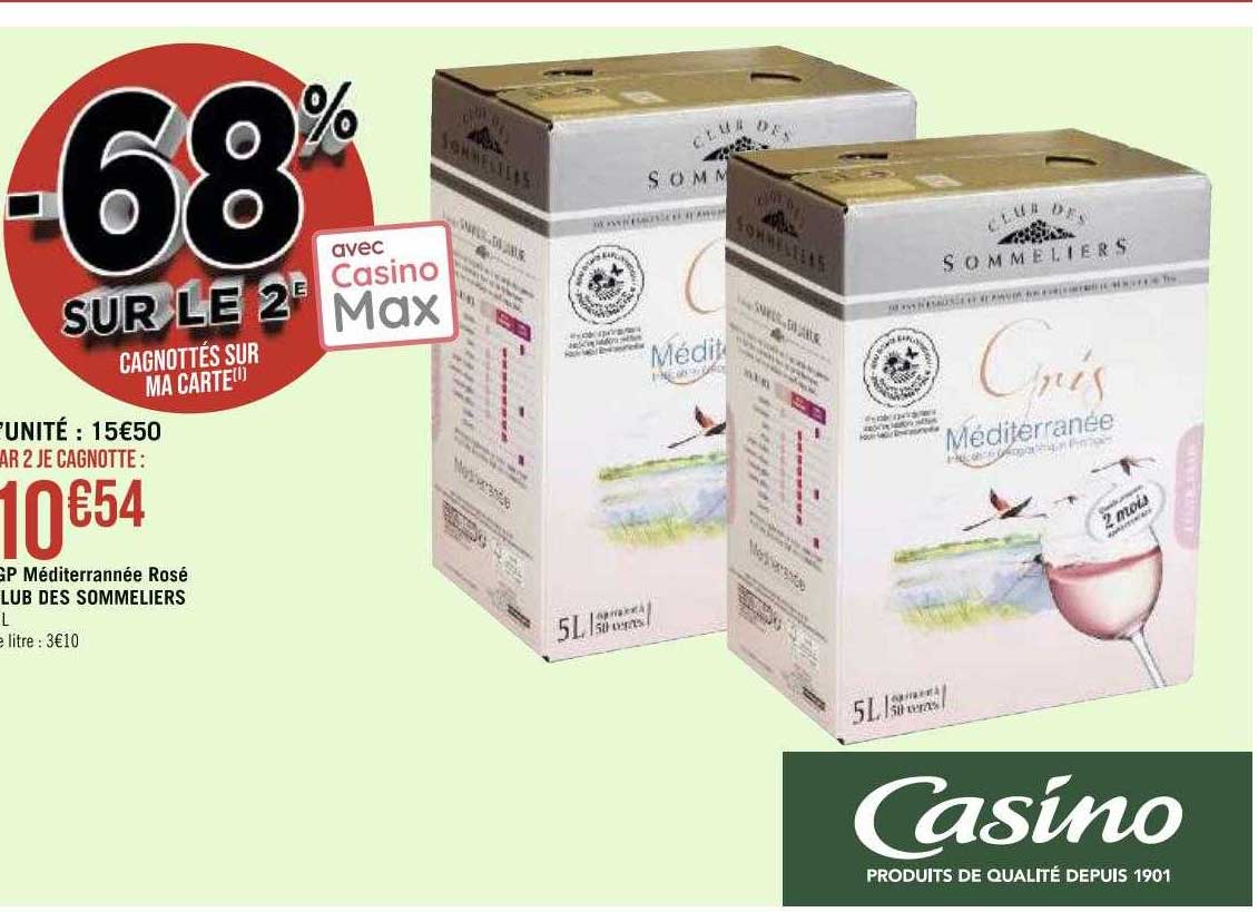 méditerrannée rosé lub des sommeliers