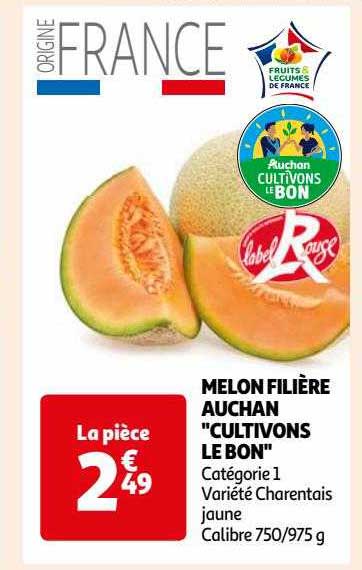 melon filière auchan "cultivons le bon"