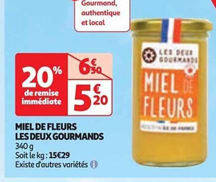 miel de fleurs les deux gourmands