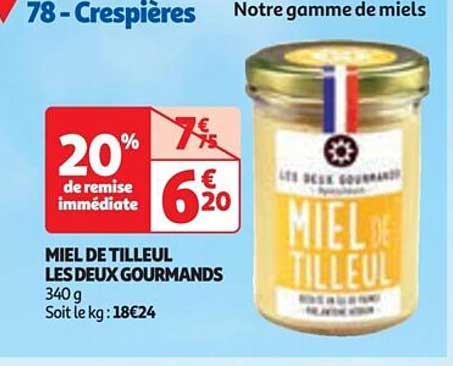 miel de tilleul les deux gourmands