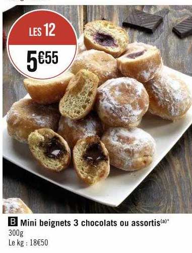 Mini Beignets 3 Chocolats Ou Assortis