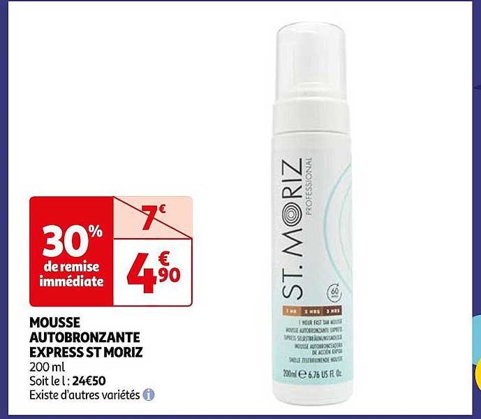 Mousse Autobronzante Express St Moriz