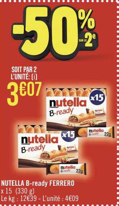nutella b-ready ferrero