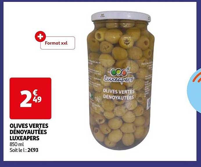 olives vertes dénoyautées luxeapers