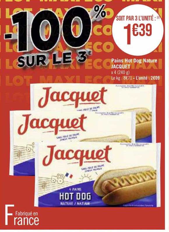 pains hot dog nature jacquet