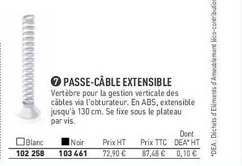 passe-câble extensible