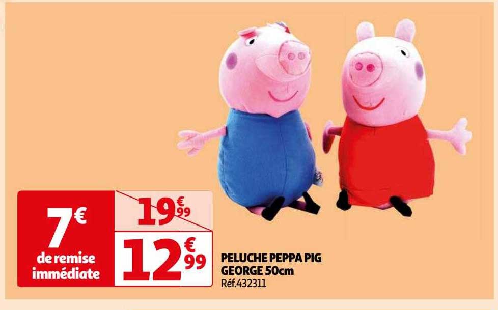 peluche peppa pig george 50cm