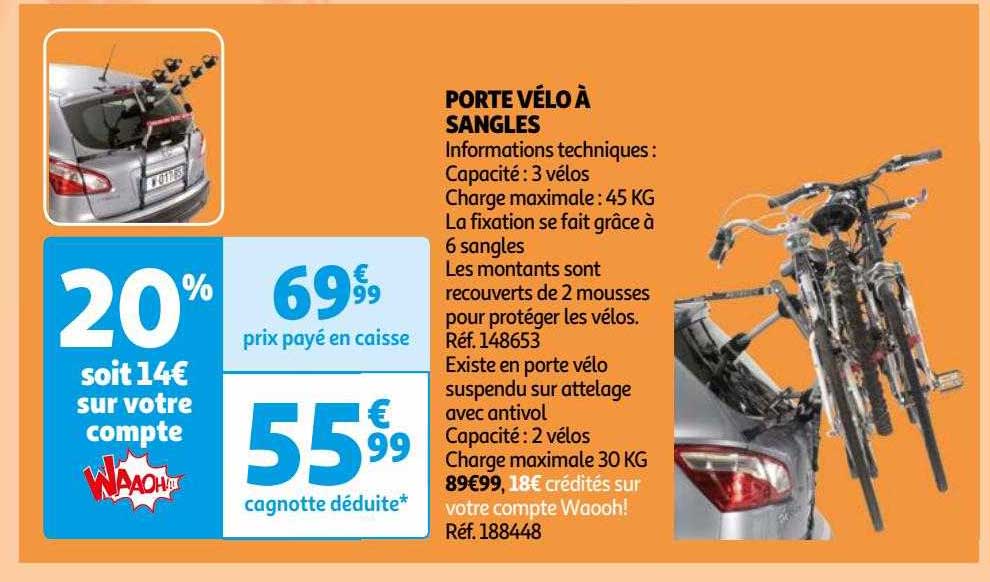 Porte Vélo à Sangles