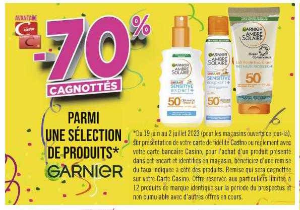 Produits Garnier