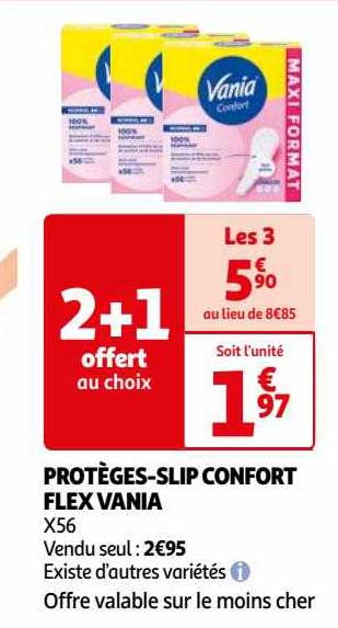 protège-slip confort flex vania