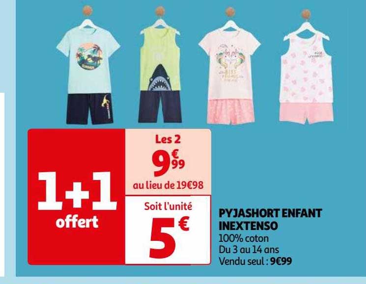 Pyjashort Enfant Inextenso