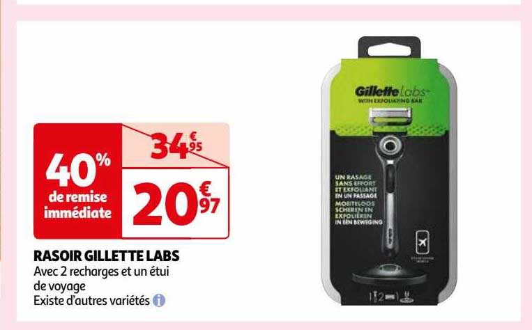 rasoir gillette labs