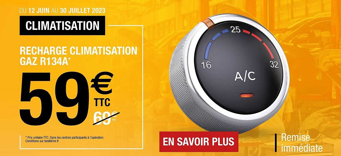 Recharge Climatisation Gaz R134a