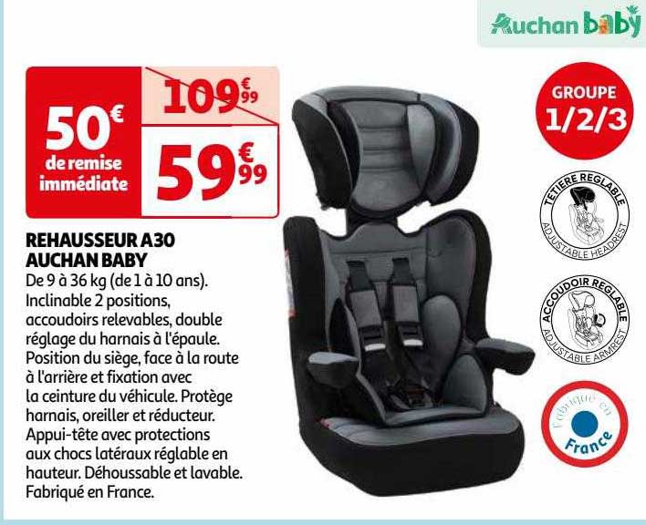 rehausseur a30 auchan baby