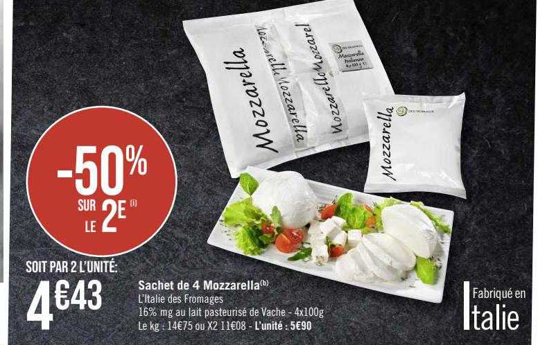 Sachet De 4 Mozzarella