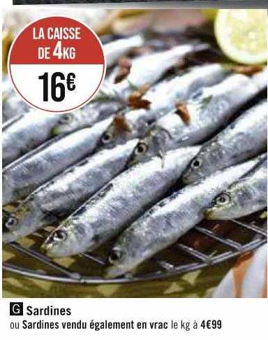 sardines ou sardines vendu également en vrac
