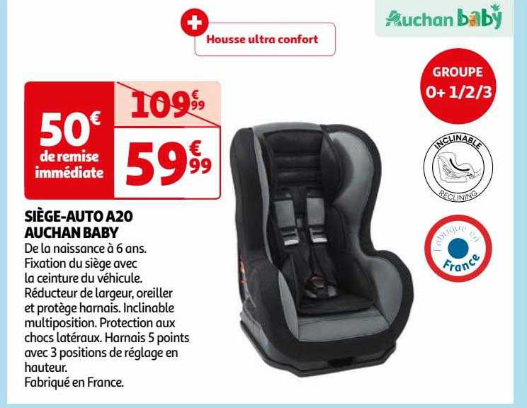 siège-auto a20 auchan baby