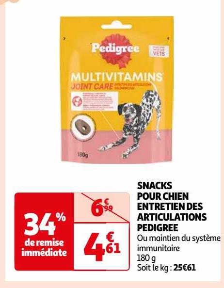 Snacks Pour Chien Entretien Des Articulations Pedigree