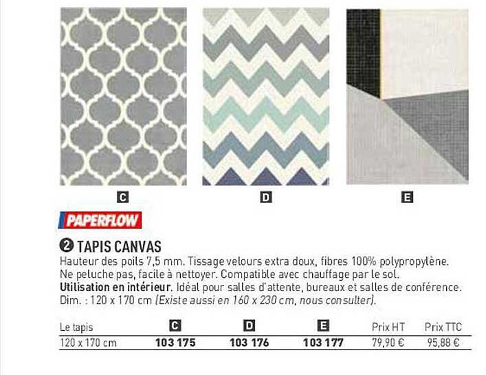 tapis canvas paperflow