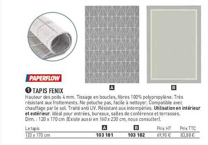 tapis fenix paperflow
