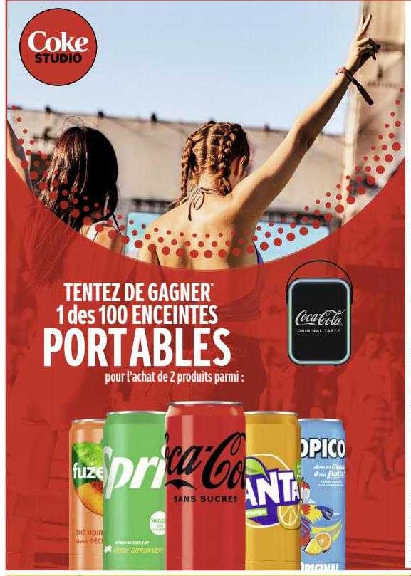 tentez de gagner 1 des 100 enceintes portables