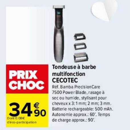tondeuse à barbe multifonction cecotec
