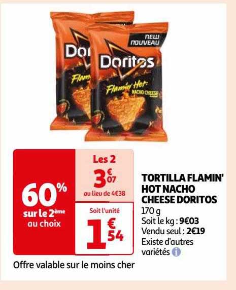 tortilla flamin' hot nacho cheese doritos