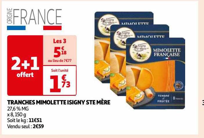 tranches mimolette isigny ste mère