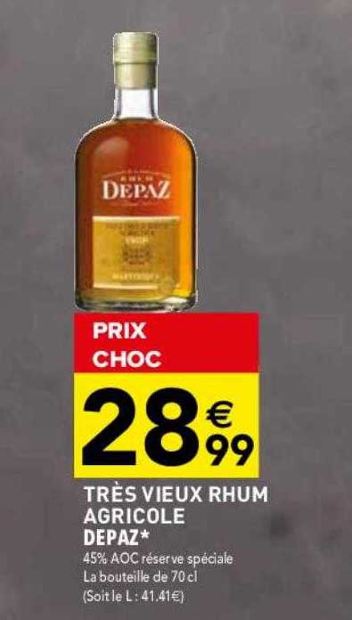 très vieux rhum agricole depaz