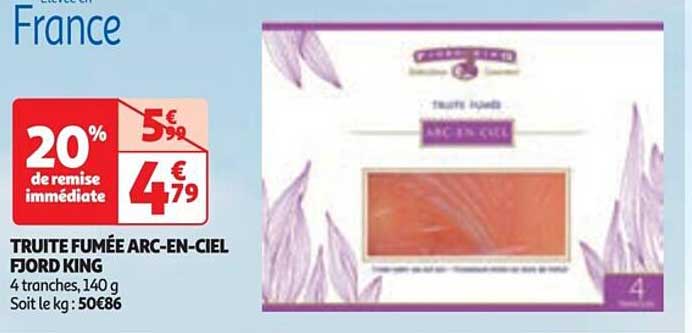 truite fumée arc-en-ciel fjord king