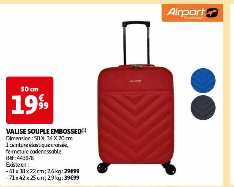 valise souple embossed airport