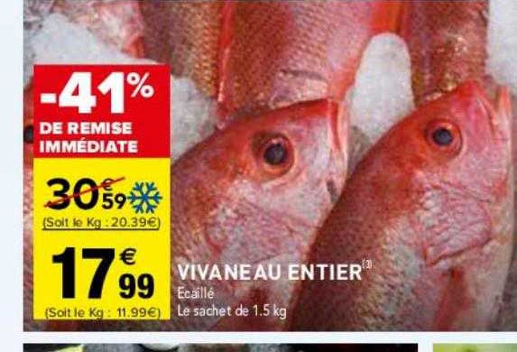 vivaneau entier écaillé