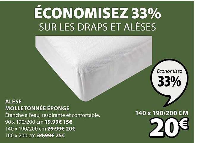 Alèse Molletonnée éponge