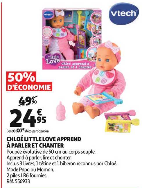 chloé little love apprend à parler et chanter vtech