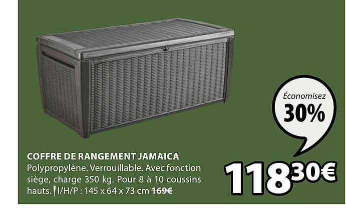 coffre de rangement jamaica