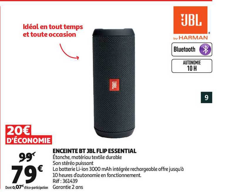 enceinte bt jbl flip essential