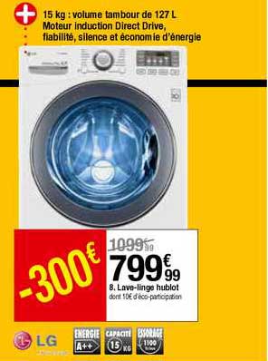 lave linge hublot lg