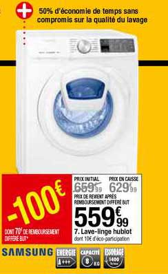 lave linge hublot samsung