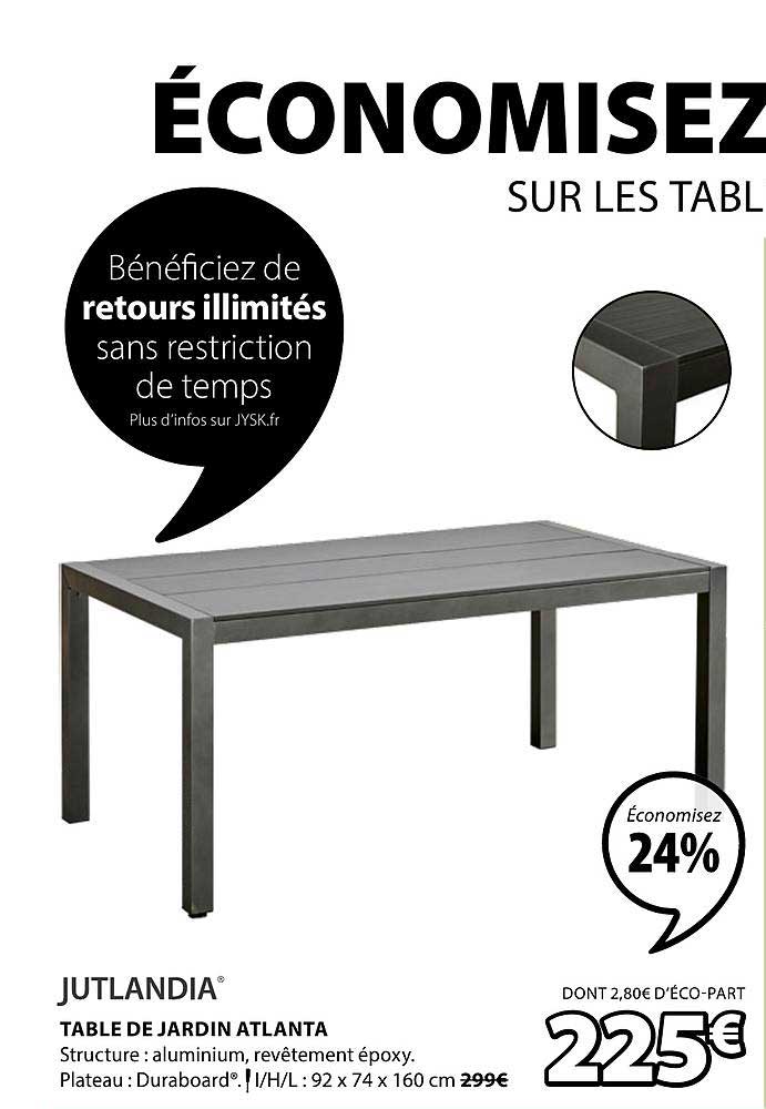 table de jardin atlanta jutlandia