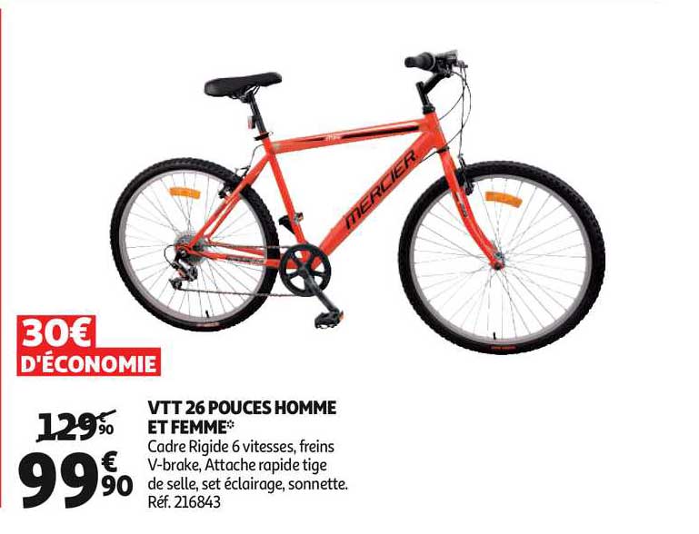vtt 26 pouces homme et femme