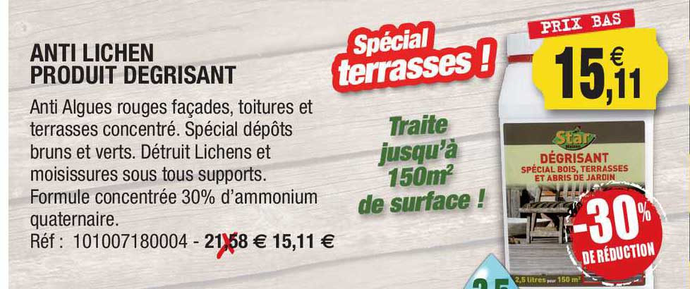 anti lichen produit dégrisant