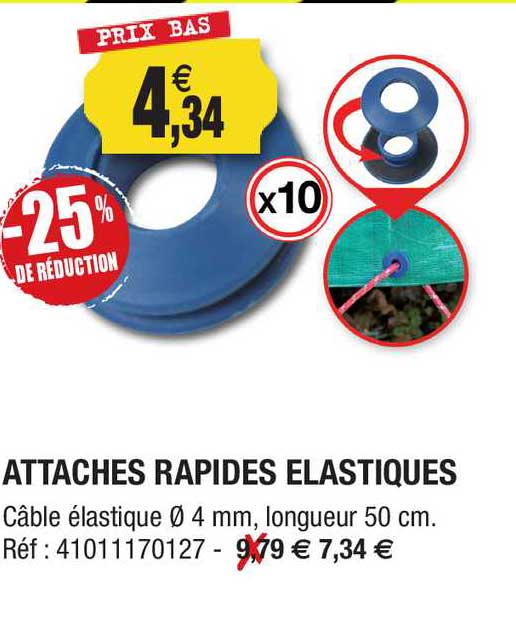 attaches rapides élastiques