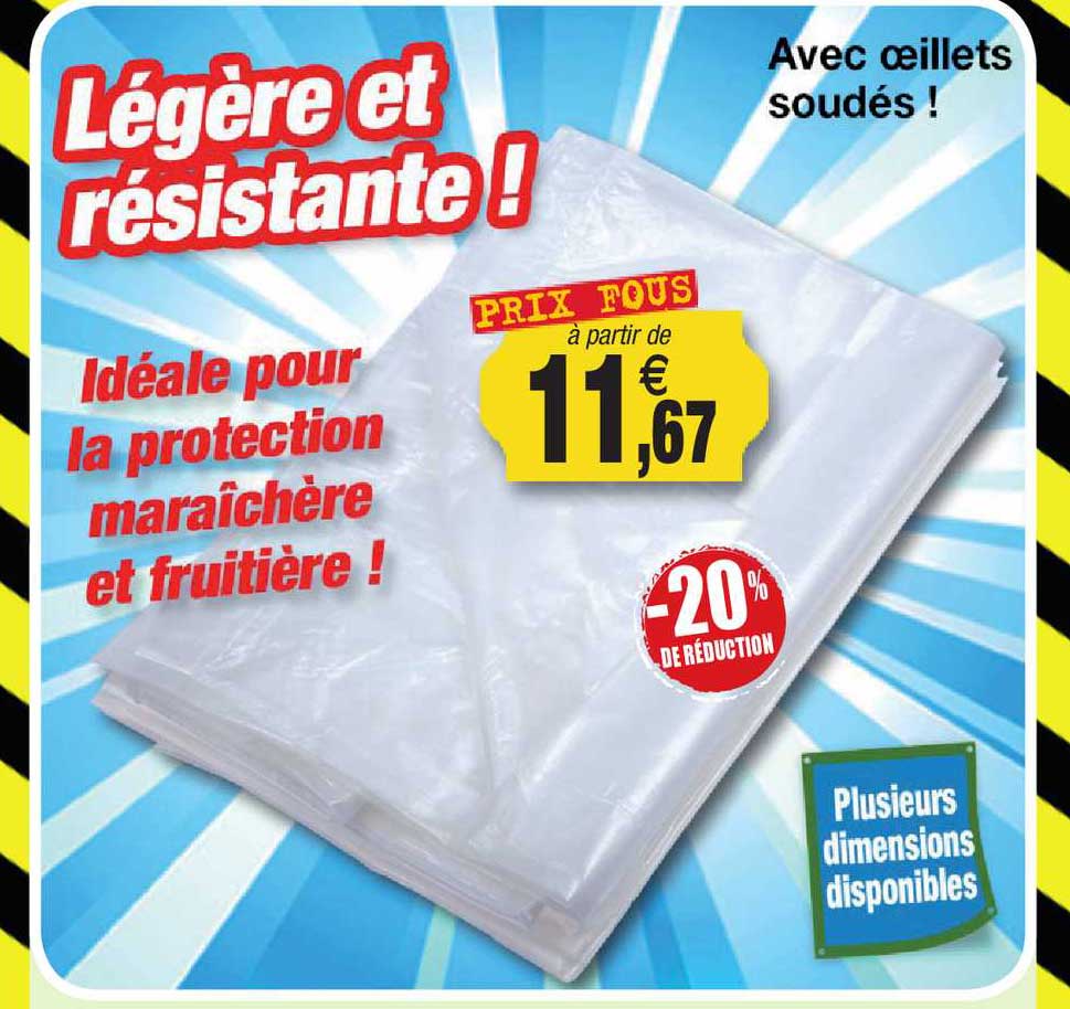 idéale pour la protection maraîchère et fruitière !