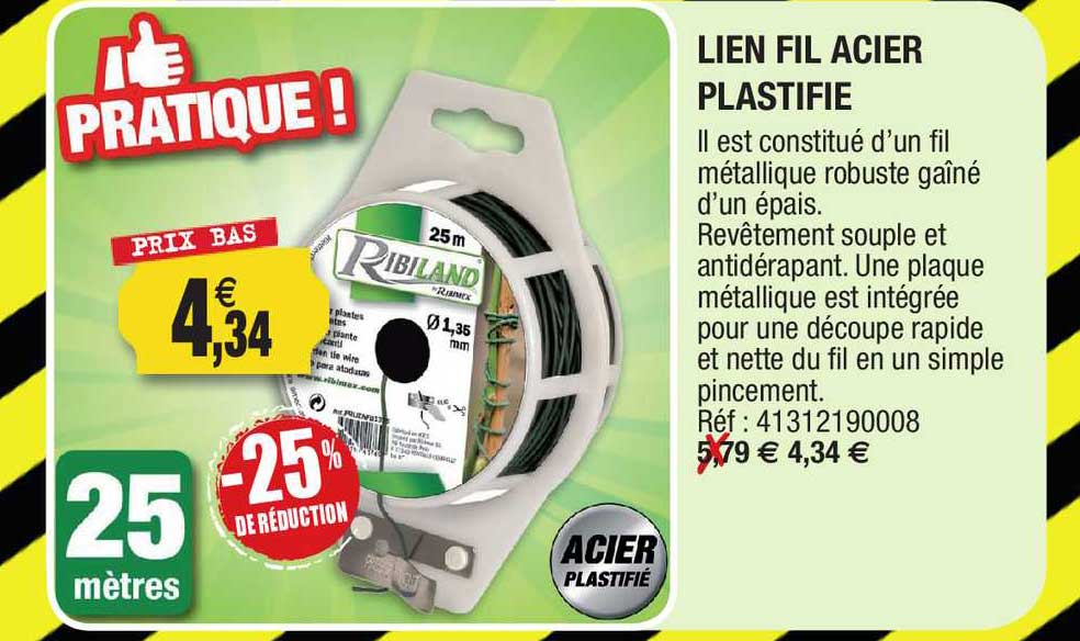 Lien Fil Acier Plastifié