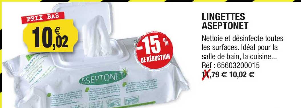 Lingettes Aseptonet