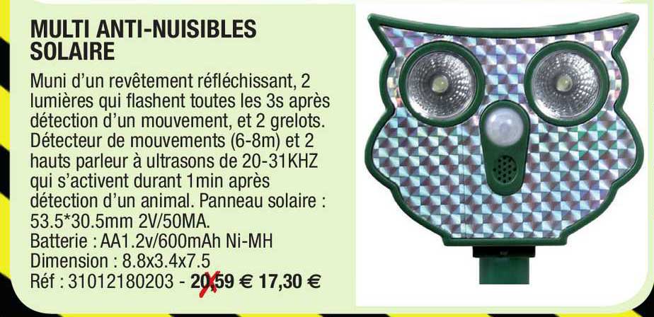 Multi Anti-nuisibles Solaire