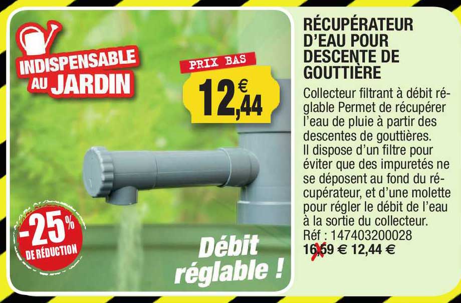 récupérateur d'eau pour descente de gouttière