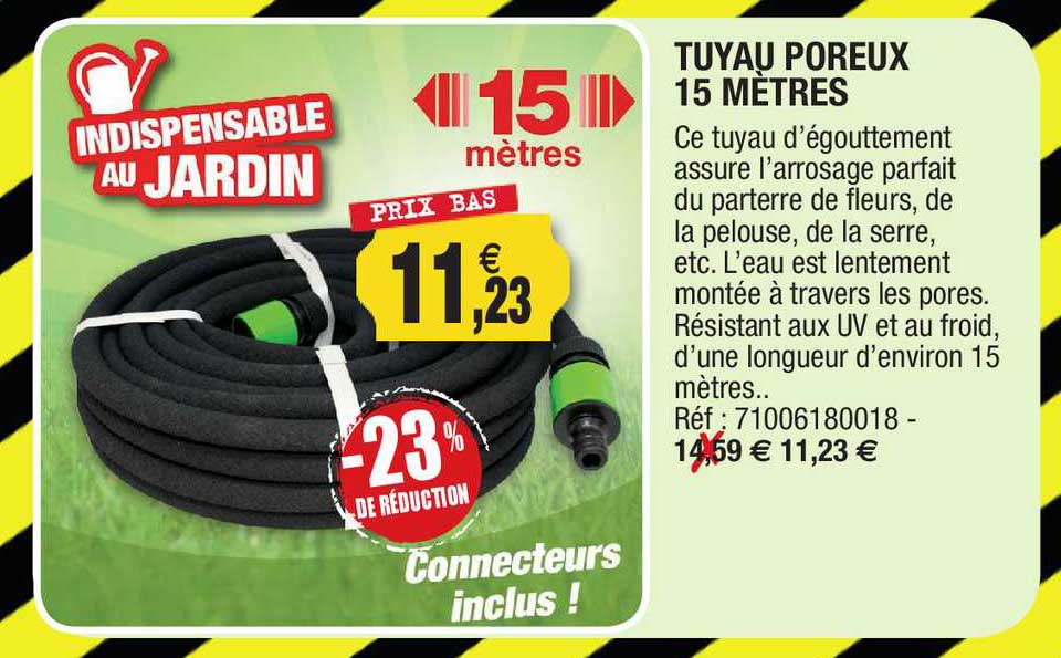 Tuyau Poreux 15 Mètres